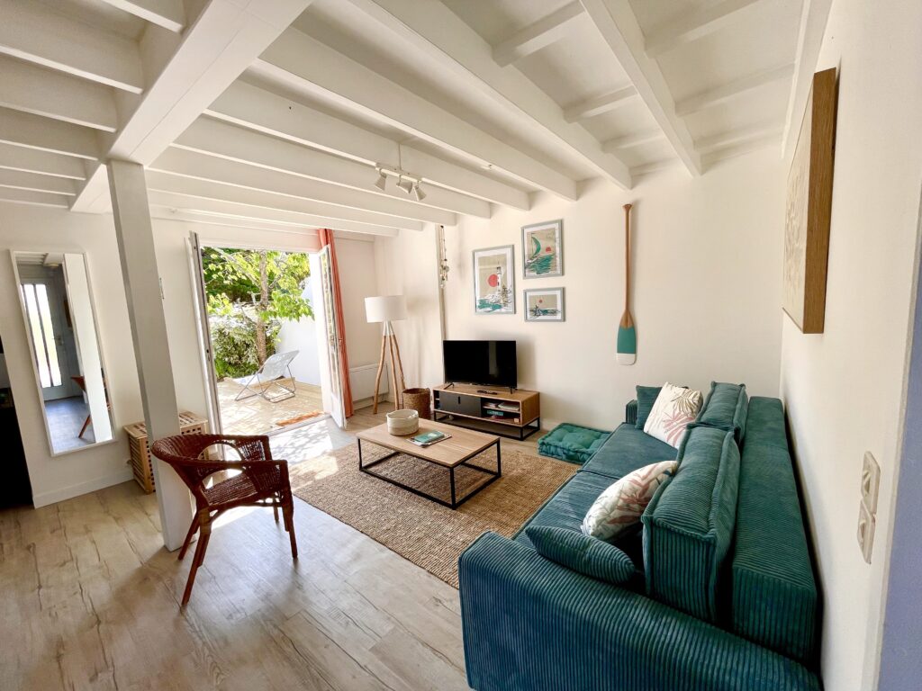 salon maison location de vacances le Pouliguen