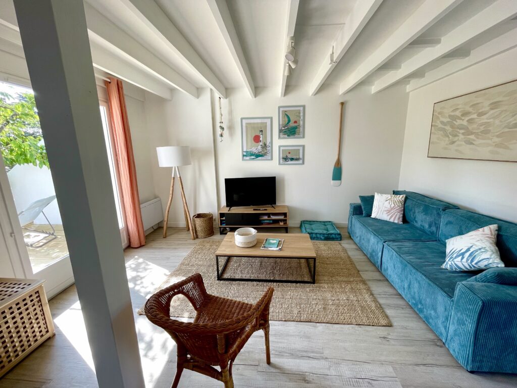 salon maison location de vacances le Pouliguen