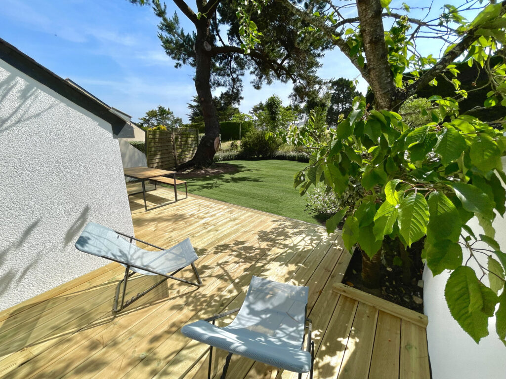 jardin maison location de vacances le Pouliguen